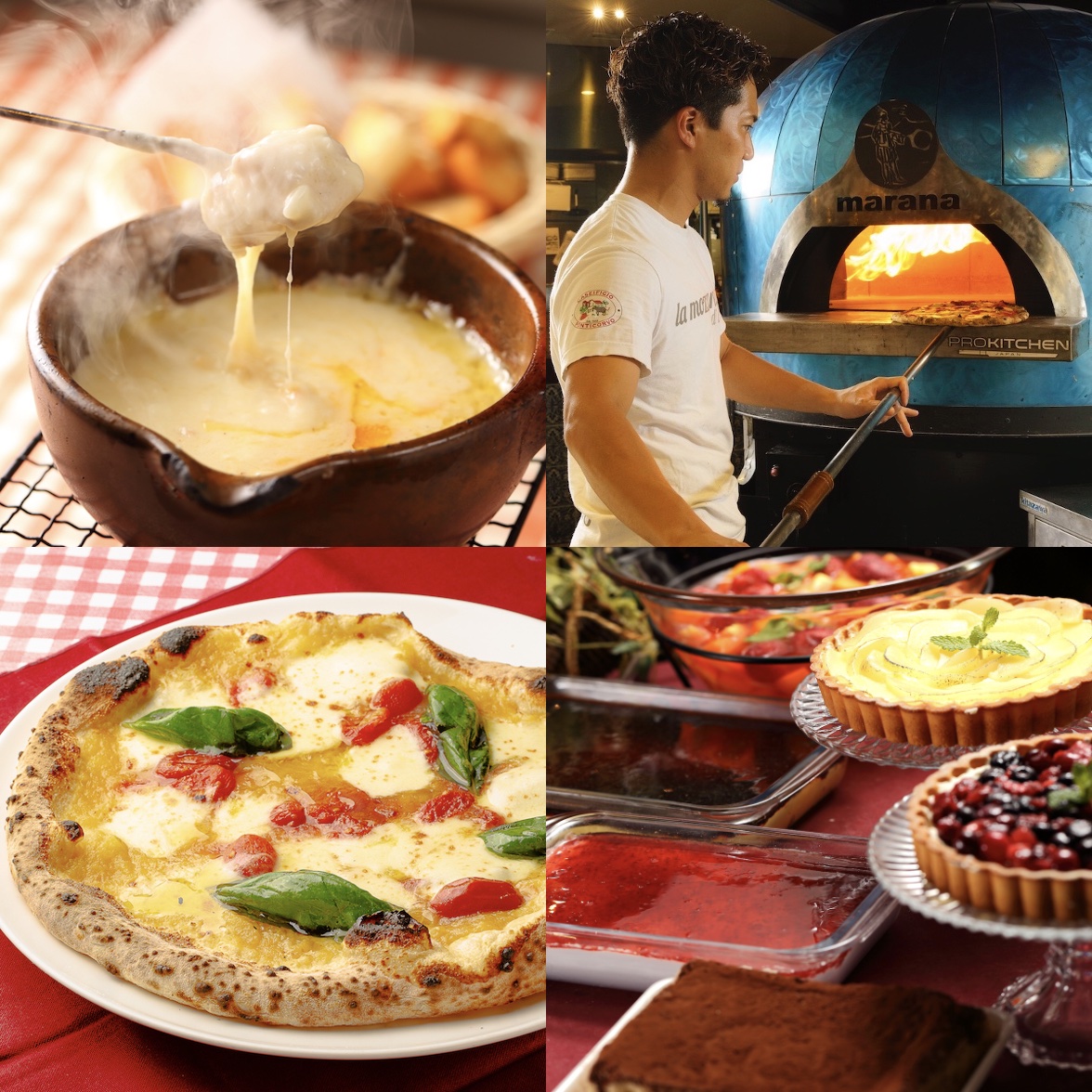 【土・日・祝 ランチ限定】厳選5種チーズのチーズフォンデュ＆選べる！ピッツァorパスタor ニョッキ満喫ランチプラン 1,680円(税込1,848円）