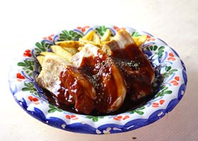 道産 骨付き持ち豚のリブステーキ